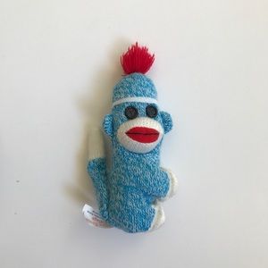 Squire Boone Village Sock Monkey in Blue